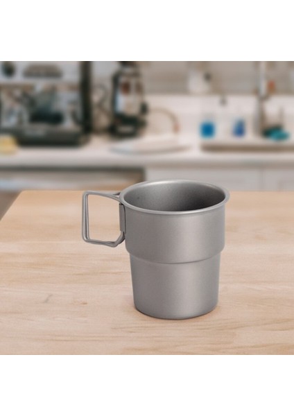 300 ml Saf Titanyum Kahve Fincanı Titanyum Metal Kupa Istiflenebilir Taşınabilir Açık Cappuccino Kupa Çay Bardağı Içecek Kupası Bira Cam | Kupalar fiyatları