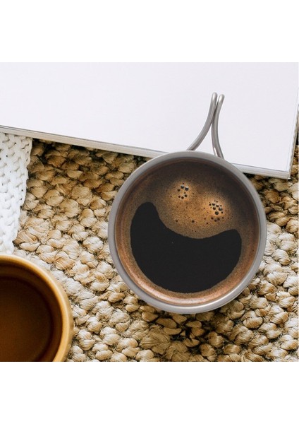 300 ml Saf Titanyum Kahve Fincanı Titanyum Metal Kupa Istiflenebilir Taşınabilir Açık Cappuccino Kupa Çay Bardağı Içecek Kupası Bira Cam | Kupalar modelleri
