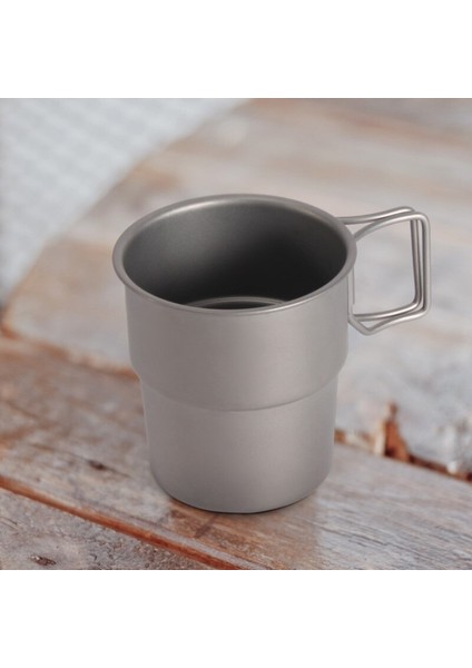 300 ml Saf Titanyum Kahve Fincanı Titanyum Metal Kupa Istiflenebilir Taşınabilir Açık Cappuccino Kupa Çay Bardağı Içecek Kupası Bira Cam | Kupalar fırsatları