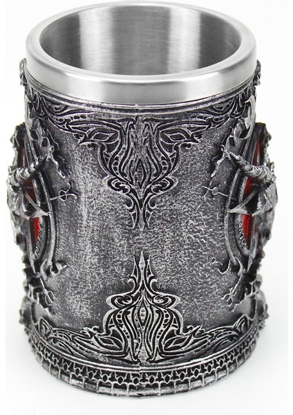 600 ml Baphomet Pentagram Boynuz Kadeh Şarap Cam Gotik Tankard Paslanmaz Çelik Bira Kupası Cadılar Bayramı Hediye | Bira Steins (Bakır) modelleri