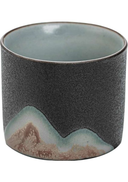 1 Adet El Boyalı Zen Çay Bardağı El Yapımı Retro Çin Tarzı Stoneware Master Kupası Seramik Kung Fu Çay Seti Seramik Kupası Küçük Bardaklar | Teacups