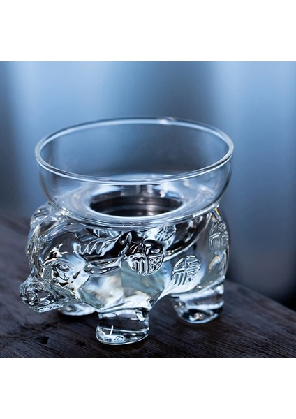 Cam Çay Süzgeci El Yapımı Çay Filtresi Çay Töreni Dekorasyon El Sanatları Kahve Süt Filtresi Teaware Çay Süzgeçleri Hediye (Şeffaf)