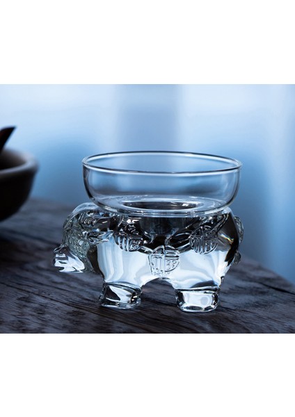 Cam Çay Süzgeci El Yapımı Çay Filtresi Çay Töreni Dekorasyon El Sanatları Kahve Süt Filtresi Teaware Çay Süzgeçleri Hediye (Şeffaf)
