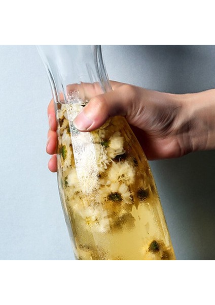 1000 ml Büyük Kalın Cam Soğuk Su Kapları Isıya Dayanıklı Patlamaya Dayanıklı Suyu Pot Sürahi Su Sürahi Su Isıtıcılar Ev Bar Drinkware | Eski Moda Cam modelleri
