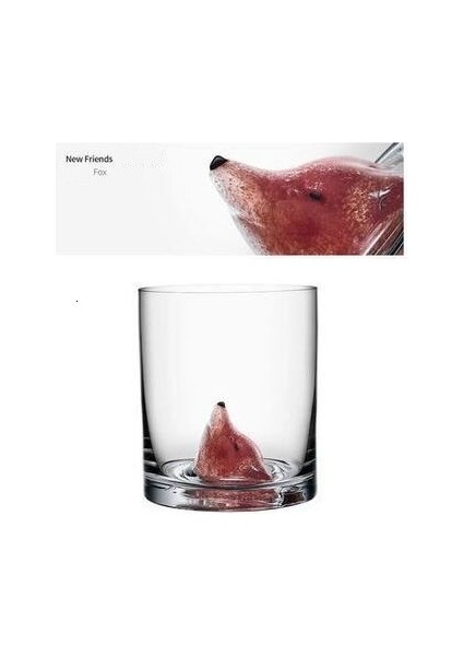 3D Hayvan Kafası Kristal Kayalar Iskoçya Viski Gözlük Eski Moda Cam Verre Xo Chivas Kırmızı Şarap Kupası Brendi Snifter | Eski Moda Cam (Tilki) fiyatları
