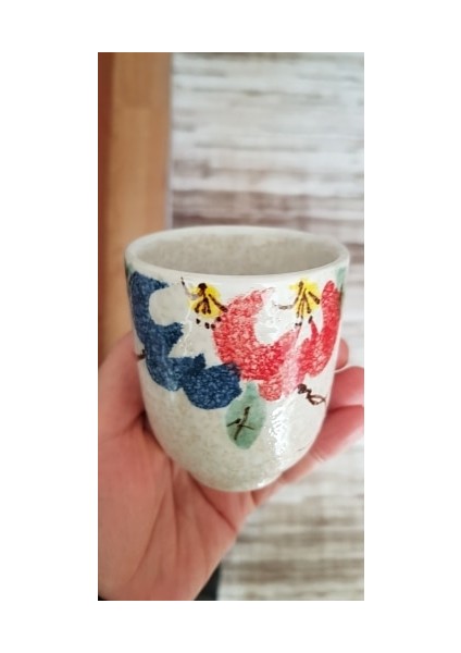 Geleneksel Çin Tarzı Handpainted 200 ml Seramik Çay Fincanı Çin Porselen Kahve Fincanı Kupa H044 | Çay Fincanı (Beyaz)