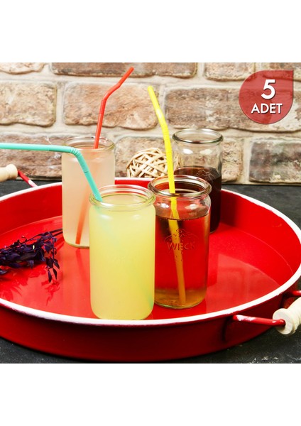 340 ml Silindir Kavanoz ( 5 Adet )