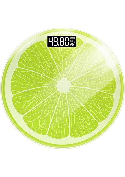 Limon Desen 0.2 180KG Banyo Ölçeği USB Elektronik Dijital Ağırlık Ölçekli Vücut Yağ Ev Tartım Dengesi Ağırlık Ölçeği | Banyo Terazi (Yurt Dışından)