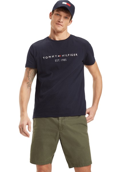 Tommy Hilfiger Core Tommy Logo Tee Erkek T-Shirt