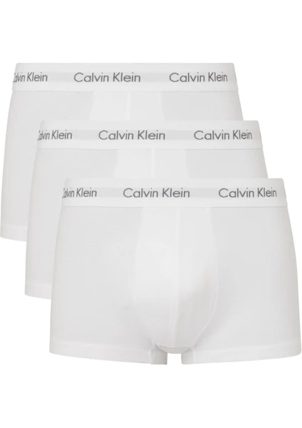 Calvin Klein Erkek 3'lü Trunk Boxer Seti Cotton Stretch