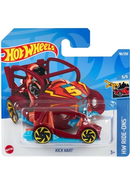 Kick Kart Hot Wheels Tekli Arabalar 1/64 Ölçek Metal Oyuncak Araba