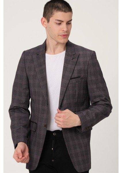 C9058 Dewberry Erkek Ceket-Siyah-Bordo fırsatları