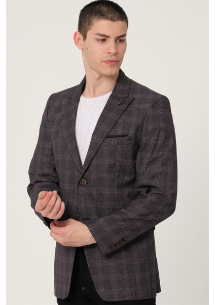 C9058 Dewberry Erkek Ceket-Siyah-Bordo indirimleri