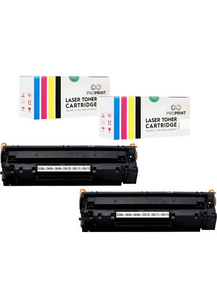 2 Adet 85A CE285A Pro P1102 Muadil Toner