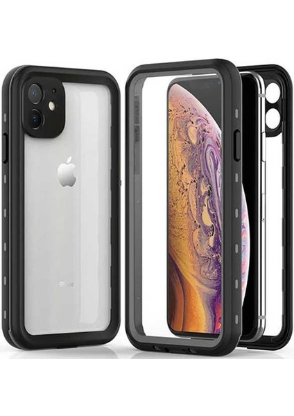 Apple iphone 11 Kılıf Su Geçirmez Şeffaf Silikon Antişok Darbe Korumalı Tpu Kılıf