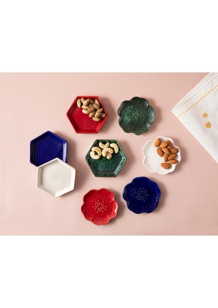 Bellflower Seramik Çerezlik 9 cm Kırmızı fırsatları