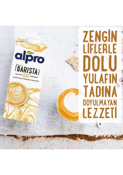 Barista Yulaf Sütü 1lt Laktozsuz Bitkisel Vegan Süt