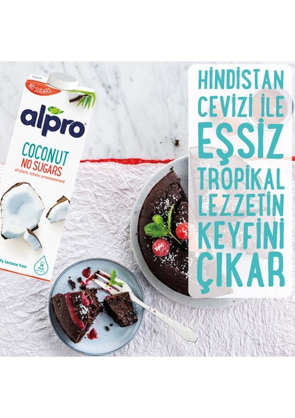 Şekersiz Hindistan Cevizi Sütü 2x1L