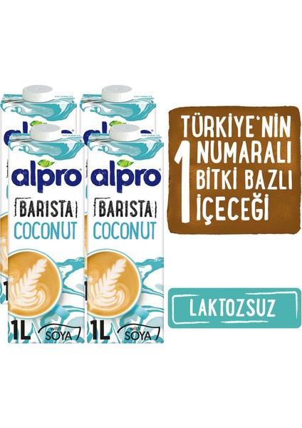 Barista Hindistan Cevizi Sütü 4x1L