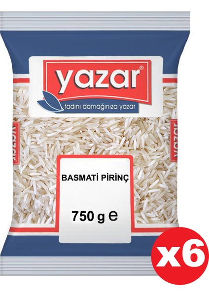 Basmati Pirinç 750 gr 6'lı