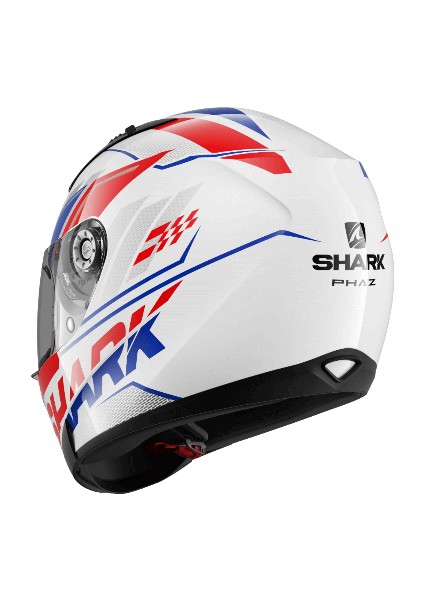 Ridill 1.2 Phaz Kapalı Kask | Beyaz/kırmızı/mavi fiyatları