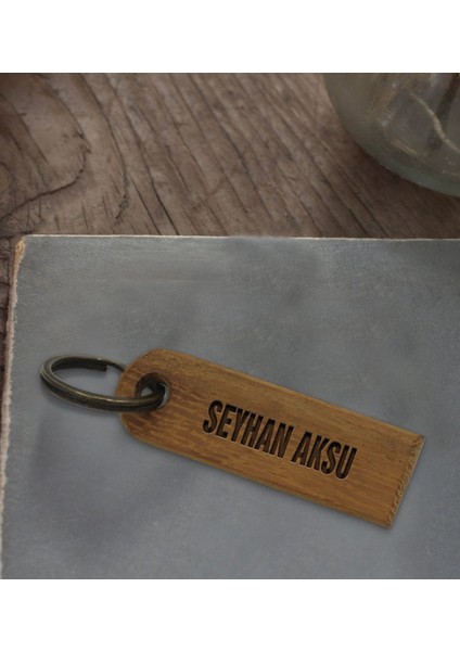 Kişiye Özel İsimli Home Sweet Home Tasarımlı Ahşap Anahtarlık fırsatları