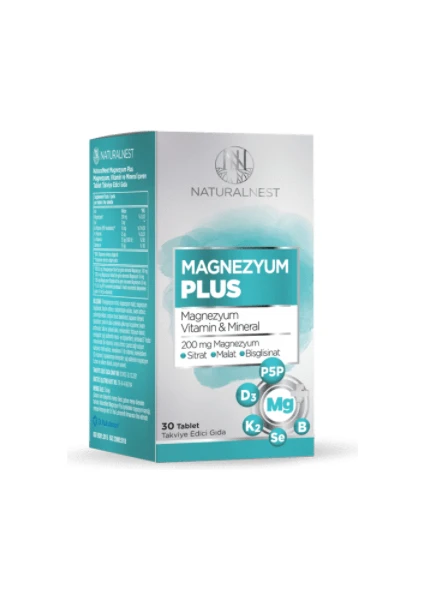 Magnezyum 200 Mg 30 Tablet