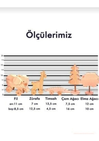 Ahşap Oyuncak Hayvan Seti