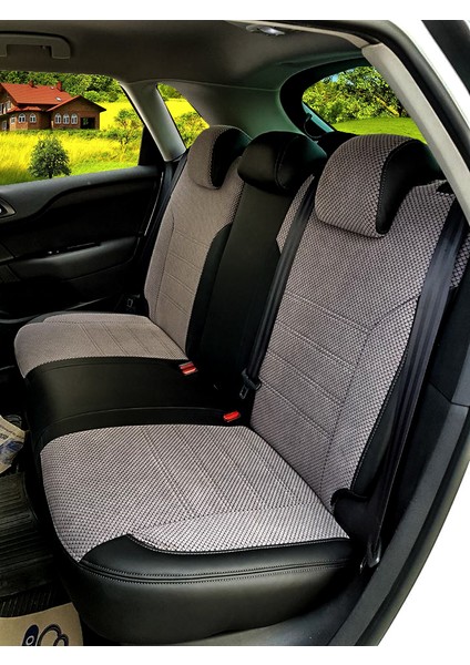 Citroen C4 Özel Dikim Desenli Nubuk Koltuk Kılıfı fiyatları