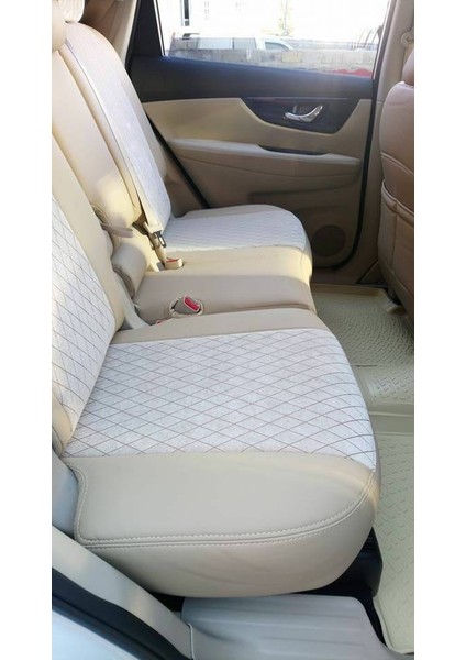 Nissan Xtrail Özel Dikim Kanallı Nubuk Koltuk Kılıfı modelleri