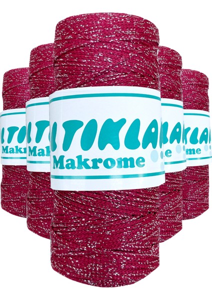 5 Adet Polyester Simli Makrome Ipi SG-1845