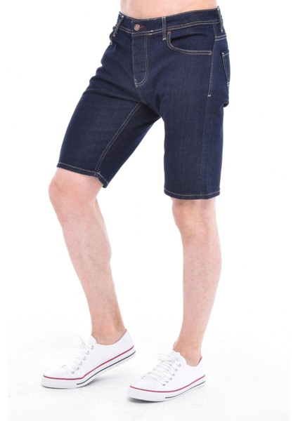 Cedy Denım Erkek Izmir Mavi Kot Şort Slim Fit Jean Şort C342 modelleri