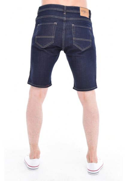 Cedy Denım Erkek Izmir Mavi Kot Şort Slim Fit Jean Şort C342 fırsatları