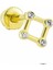 Altın Geometrik Helix Piercing 1