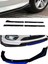 Mazda 323 1994-2000 Flaplı Yan Marşpiyel Eki + 4 Parça Mavi Ön Ek Piano Black Set 1