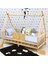 Montessori Yatak Ahşap Karyola Çocuk ve Bebek Beşiği Tren 1