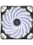 4 Pin 120MM 120X120X25MM Bilgisayar Kabı Sessiz Soğutma Fanı LED Açık Beyaz (Yurt Dışından) 1