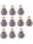 2X10 Adet 16MM Tiny Yıldız Cam Top Charms Kolye Dıy Zanaat Beyaz 2 Adet (Yurt Dışından) 3