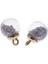 2X10 Adet 16MM Tiny Yıldız Cam Top Charms Kolye Dıy Zanaat Beyaz 2 Adet (Yurt Dışından) 5