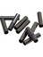 2x 10 Takım 4/5 / 6mm Deri Süngü Push Classps Kordon Uçları Takı Dıy Siyah 17X5MM (Yurt Dışından) 2