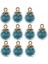 2x 10 Parça 16MM Tiny Yıldız Cam Top Charms Kolye Dıy Zanaat Açık Mavi (Yurt Dışından) 1