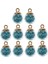 2x 10 Parça 16MM Tiny Yıldız Cam Top Charms Kolye Dıy Zanaat Açık Mavi (Yurt Dışından) 2