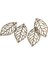 4x 100 Adet Hollow Telkari Charms Yaprak Kolye Mücevherat Bulma Dıy El Sanatları (Yurt Dışından) 1