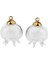 2pcs Mini Denizanası Boş Cam Arzu Şişe Şişe Kolye Takılar Altın (Yurt Dışından) 5