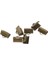 100X Kurdele Klipsi Kelepçe Kablosu Kıvrım Ucu Uçlu Kolye Bulguları Bronz 10MM 10MM Bronz (Yurt Dışından) 3