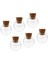 6pcs Dıy Şeffaf Küçük Cam Boş Kavanozlar Cork Dilek Şişeleri Mesajı 20MM (Yurt Dışından) 1