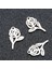 20PCS Metal Gül Kolye Takılar Takı Yapımları Kadın Moda (Yurt Dışından) 2