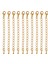 6X10 Paketleri Kolye Uzantıları Takı Uzatma Zinciri 75 mm Altın 6 Adet (Yurt Dışından) 5
