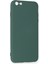 Apple iPhone 6 Plus Kılıf Lansman Içi Kadife Nano Silikon - Koyu Yeşil 3