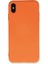 Apple iPhone Xs Kılıf Lansman Içi Kadife Nano Silikon - Turuncu 1